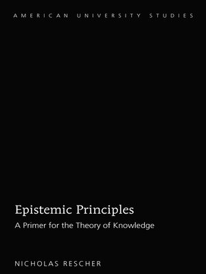 cover image of Epistemic Principles